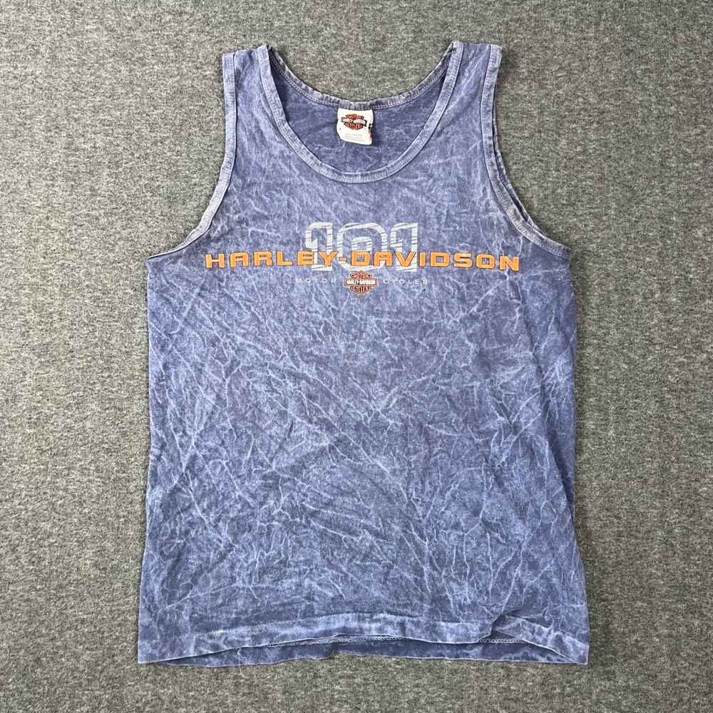 Vintage Harley-Davidson T-Shirt Mens Medium Purple Single Stitch Acid Wash Eagle - Picture 2 of 9